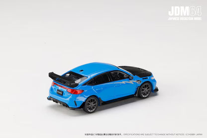 [ Pre-order ] HJDM005B-30 JDM64 1:64 Honda Civic Type R (FL5) MUGEN Group.B (2025) Racing Blue Pearl