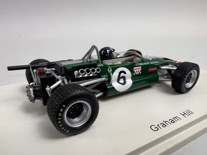 1:43 Spark S4277 Lotus 59B F2 Albi GP 1969 Winner #4 G. Hill