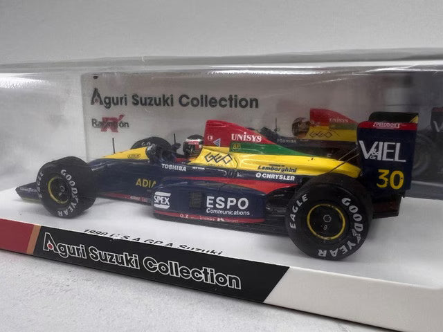FS17 Spark 1:43 Racing On Exclusive Larrousse Lola Lamborghini LC89B F1 – 1990 United States GP – Aguri Suzuki #30