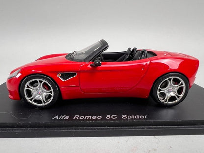 1:43 Spark S0397 Alfa Romeo 8C Spider Prototype 2005 Red