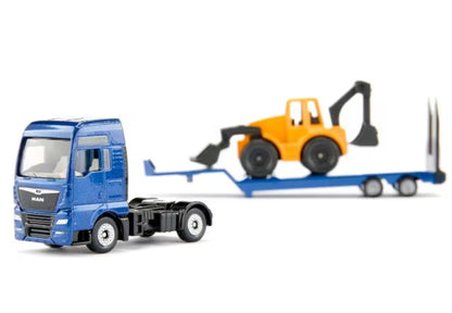 SK1761 SIKU MAN Backhoe Loader Transport Trailer