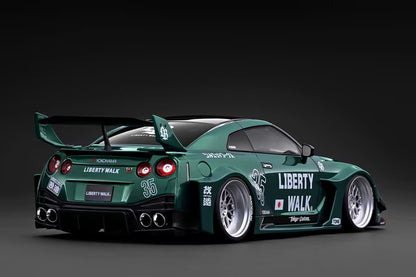 [ Pre-order ] IG4140 ignition model 1:18 Nissan LB-Silhouette WORKS GT Nissan 35GT-RR Green Metallic