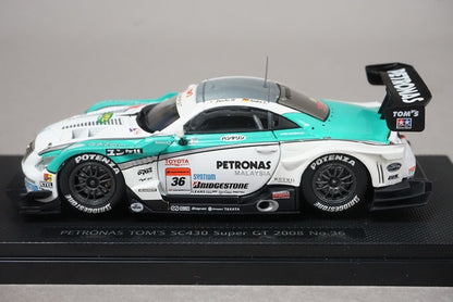 1:43 EBBRO 44053 Petronas TOM'S SC430 Super GT500 2008 #36 White/Green model car