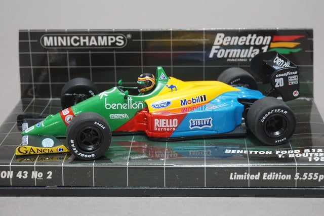 1:43 MINICHAMPS 400880020 Benetton Ford B188 T.Boutzen 1988 #20 model car