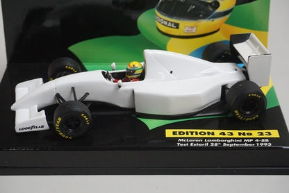 1:43 MINICHAMPS 540934399 McLaren Lamborghini MP4-8B A.Senna Test Car Estoril 1993 ASC No.23