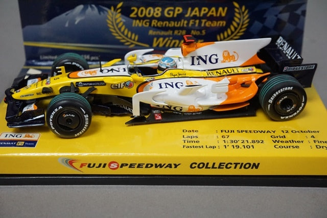 1:43 MINICHAMPS 403080205 ING Renault R28 F1 Japan GP Winner FUJI F.Alonso 2008 #5