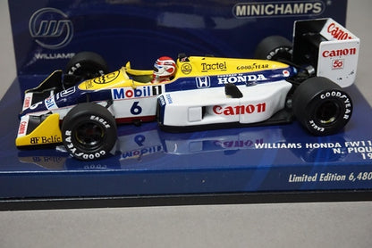 1:43 MINICHAMPS 400870006 Williams Honda FW11B N.Piquet 1987 #6