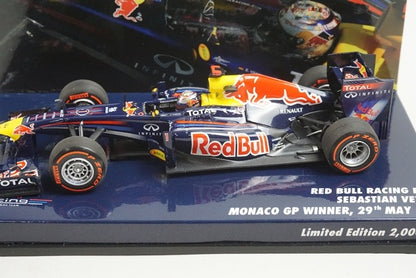 1:43 MINICHAMPS 413110401 Red Bull Racing RB7 Monaco GP 2011 #1 model car