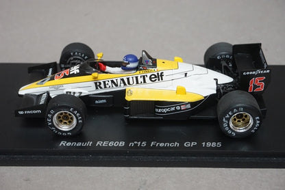 1:43 SPARK S1702 Renault RE60B French GP 1985 #15 Patrick Tambay