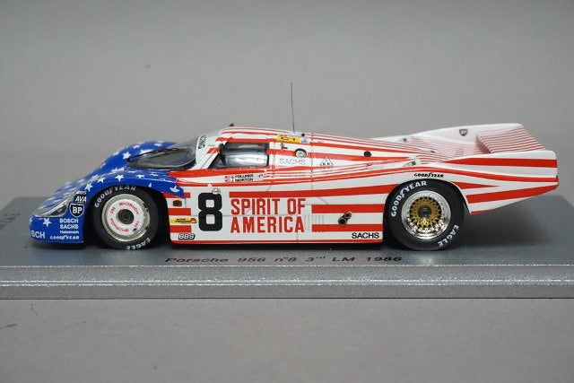 1:43 SPARK NA008 Porsche 956 LM Le Mans 1986 #8