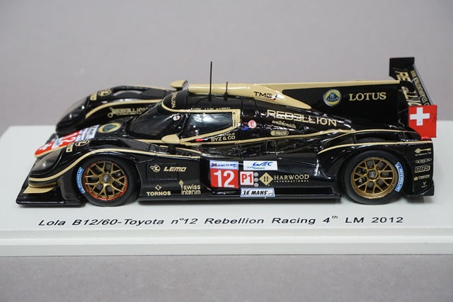 1:43 SPARK S3704 Lola B12/60 Toyota Rebellion LM Le Mans 2012 #12