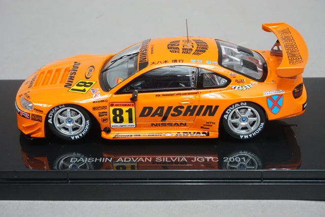 1:43 EBBRO 44968 DAISHIN ADVAN Silvia JGTC 2001 #81