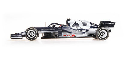 [ Back-order ] MINICHAMPS 117210122 1:18 S Alpha Tauri Honda AT2 Tsunoda Bahrain GP2021 model car