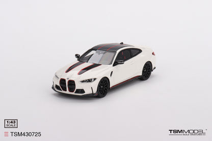 [ Back-order ] TSM TSM430725 1:43 BMW M4 CSL Alpine White model car