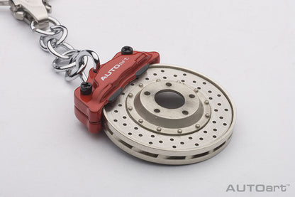 [Back-order] AUTOart 40081 Racing Brake Disc Key Chain (Red Caliper/Ohm Shape)