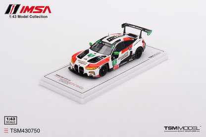 [ Back-order ] TSM TSM430750 1:43 BMW M4 GT3 IMSA Sebring GTD 2023 #1 Paul Miller Racing model car