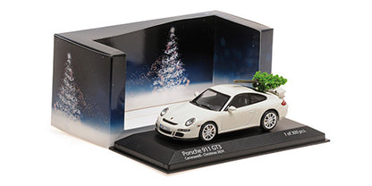 [ Back-order ] MINICHAMPS 400065405 1:43 Porsche 911 GT3 2006 White Christmas Tree model car