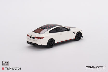 [ Back-order ] TSM TSM430725 1:43 BMW M4 CSL Alpine White model car