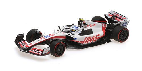 417222147 MINICHAMPS 1:43 HAAS F1 TEAM VF-22 Mick Schumacher Brazilian GP 2022