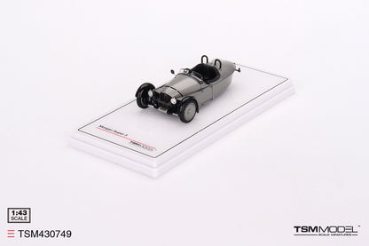 [ Back-order ] TSM TSM430749 1:43 Morgan Super 3 Rhodium Silver model car