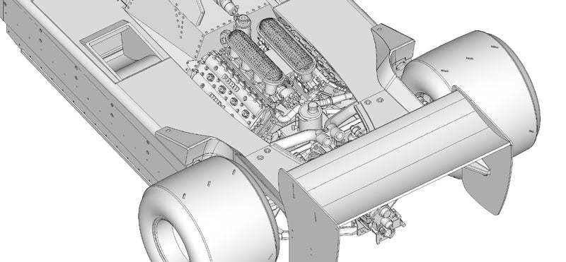 [Back-order] Model Factory HIRO K351 1:43 Lotus Type79 1978 Ver.A 1978 Rd.8 Swedish GP / Rd9 French GP Multi-Material Kit MFH