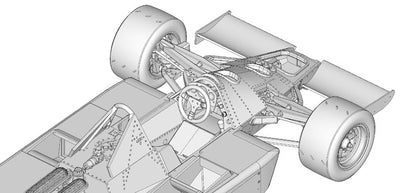 [Back-order] Model Factory HIRO K351 1:43 Lotus Type79 1978 Ver.A 1978 Rd.8 Swedish GP / Rd9 French GP Multi-Material Kit MFH