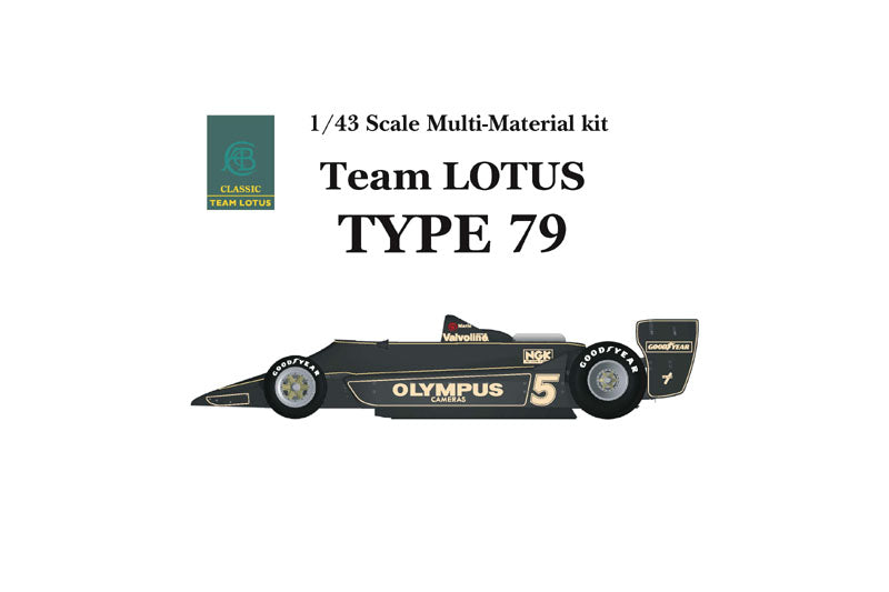 [Back-order] Model Factory HIRO K351 1:43 Lotus Type79 1978 Ver.A 1978 Rd.8 Swedish GP / Rd9 French GP Multi-Material Kit MFH