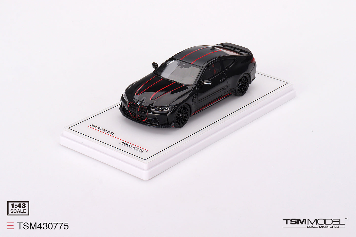 [ Back-order ] TSM TSM430775 1:43 BMW M4 CSL Black Sapphire LHD model car