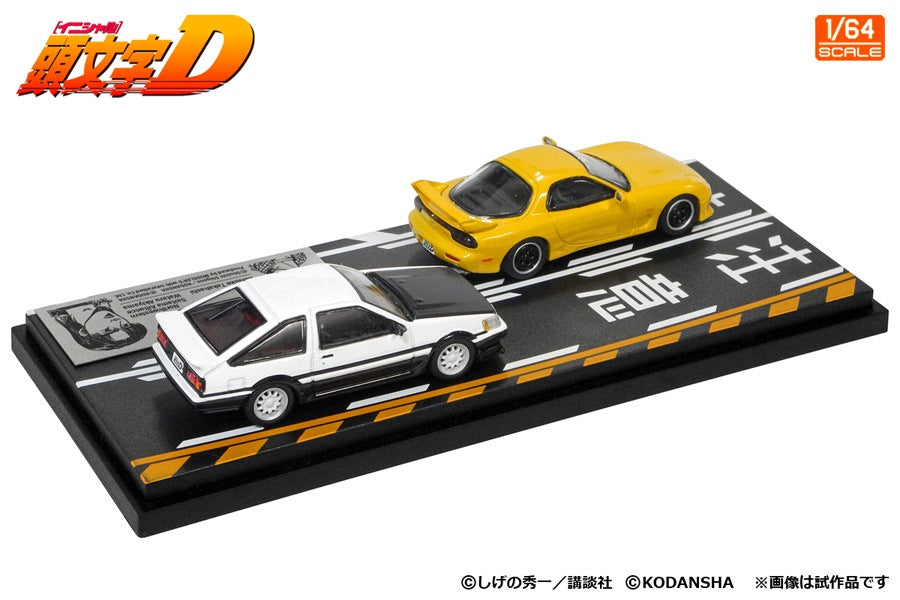 [ Back-order ] MODELER'S MD64210 1:64 Initial D Set Vol. 10 Keisuke Takahashi RX-7 FD3S & Wataru Akiyama Levin AE86 Diecast model car