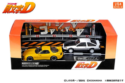 [ Back-order ] MODELER'S MD64210 1:64 Initial D Set Vol. 10 Keisuke Takahashi RX-7 FD3S & Wataru Akiyama Levin AE86 Diecast model car