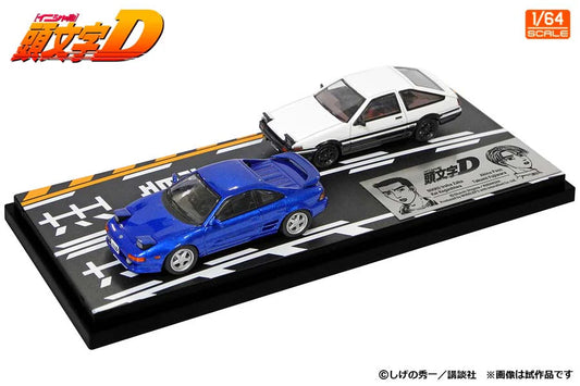 [ Back-order ] MODELER'S MD64215 1:64 Initial D Set Vol. 15 Kai Kogashira MR2 SW20 & Takumi Fujiwara Trueno AE86 Diecast model car