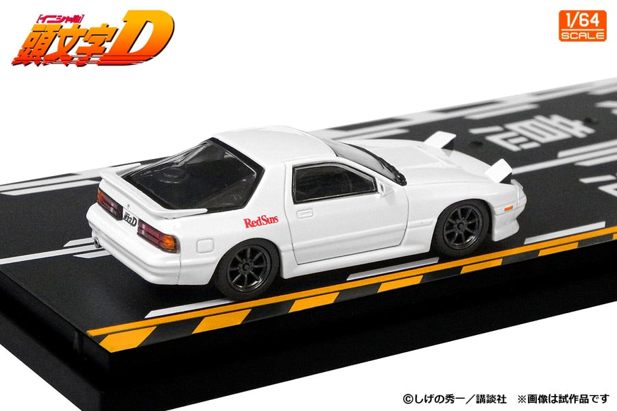 [ Back-order ] MODELER'S MD64217 1:64 Initial D Set Vol. 17 Kyoichi Sudo Lancer Evolution III & Ryosuke Takahashi RX-7 FC3S Diecast model car