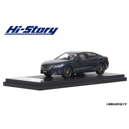[ Back-order ] Hi-Story HS137DB 1:43 MAZDA ATENZA SEDAN 2016 Deep Crystal Blue Mica Diecast model car