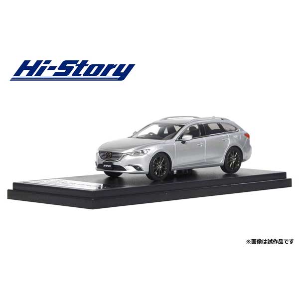 [ Back-order ] Hi-Story HS138SL 1:43 MAZDA ATENZA WAGON 2016 Sonic Silver Metallic Diecast model car