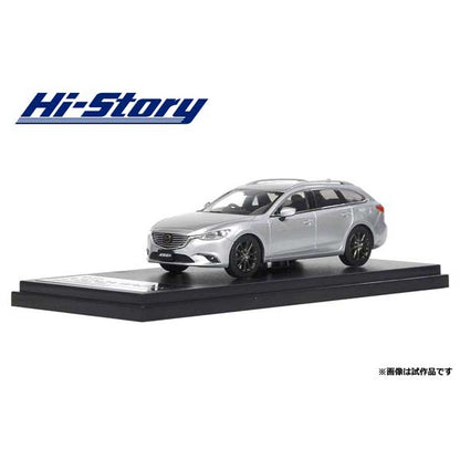[ Back-order ] Hi-Story HS138SL 1:43 MAZDA ATENZA WAGON 2016 Sonic Silver Metallic Diecast model car
