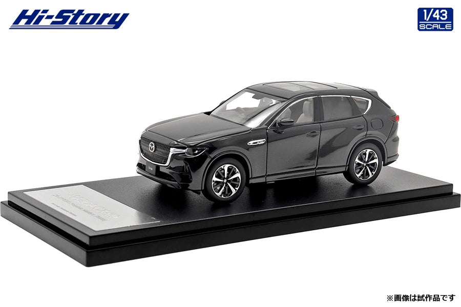 [ Back-order ] Hi-Story HS416BK 1:43 MAZDA CX-60 XD-HYBRID Premium Modern 2022 Jet Black Mica Diecast model car