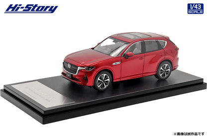 [ Back-order ] Hi-Story HS416RE 1:43 MAZDA CX-60 XD-HYBRID Premium Modern 2022 Soul Red Crystal Metallic Diecast model car