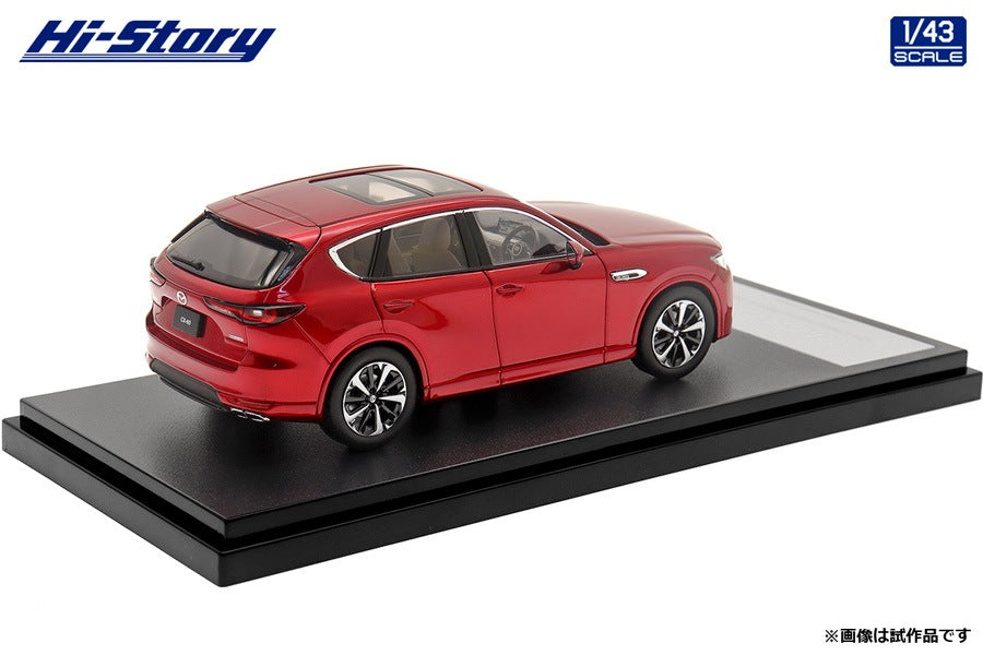 [ Back-order ] Hi-Story HS416RE 1:43 MAZDA CX-60 XD-HYBRID Premium Modern 2022 Soul Red Crystal Metallic Diecast model car