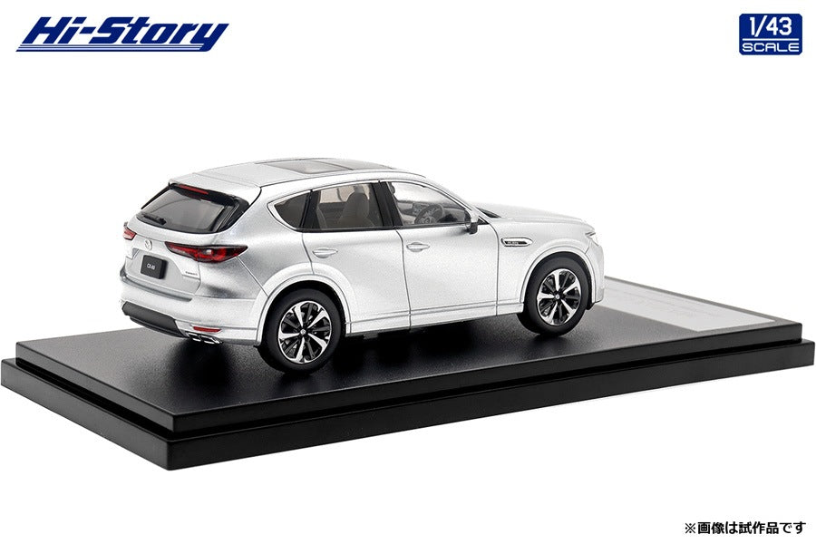 [ Back-order ] Hi-Story HS416SL 1:43 MAZDA CX-60 XD-HYBRID Premium Modern 2022 Sonic Silver Metallic Diecast model car