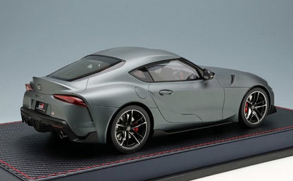 IM039A MakeUp IDEA 1:18 Toyota GR Supra RZ 2019 Matte Storm Grey Metallic