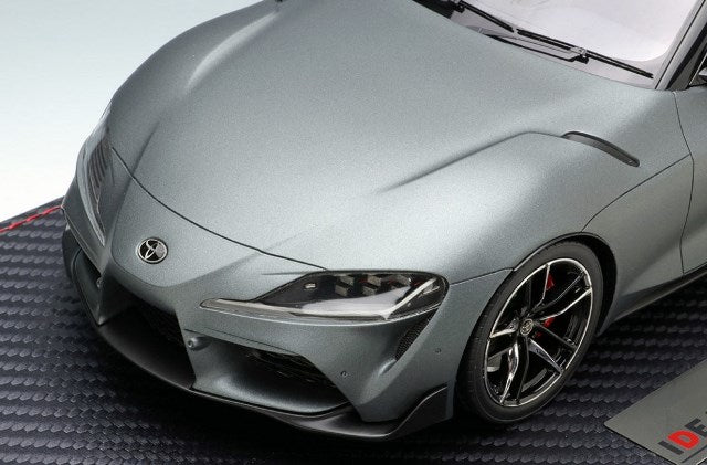 IM039A MakeUp IDEA 1:18 Toyota GR Supra RZ 2019 Matte Storm Grey Metallic