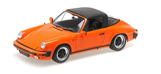 [ Back-order ] MINICHAMPS 100063064 1:18 Porsche 911 Carrera 3.2 Targa 1983 Orange model car