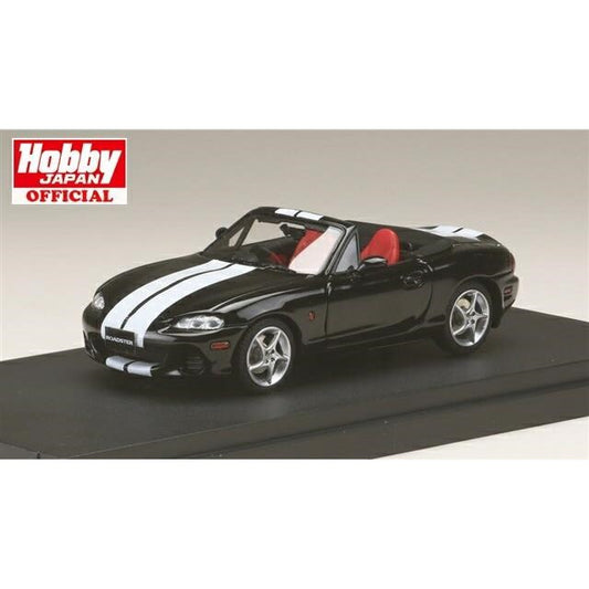 [ Back-order ] MARK43 PM4325SBK 1:43 Mazda Roadster (NB8C) RS II (2000) Stripe Decal Brilliant Black