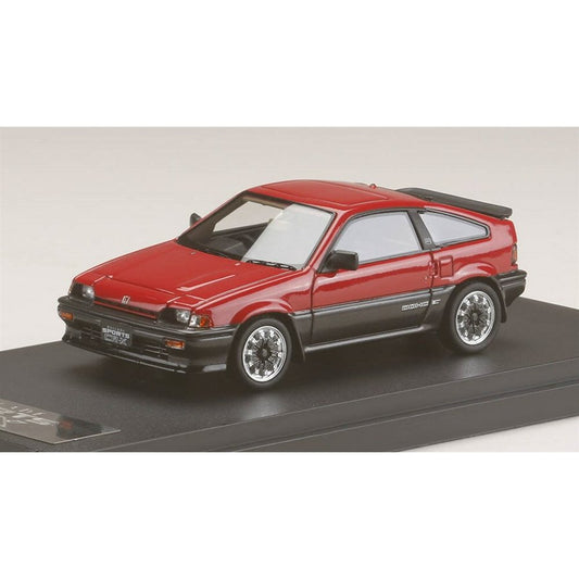 [Back-order] MARK43 PM4384SR 1:43 Honda Ballade Sports CR-X Si AS With MUGEN CF-48 Wheel Red