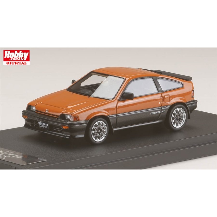 [Back-order] MARK43 PM4384SP 1:43 Honda Ballade Sports CR-X Si AS With MUGEN CF-48 Wheel Orange Customized Color Version