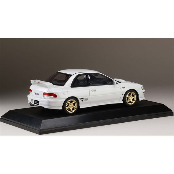 [ Back-order ] Hobby Japan HJ1812EW 1:18 SUBARU IMPREZA WRX type R Sit Version IV GC8 1997 FETHER WHITE Resin model car