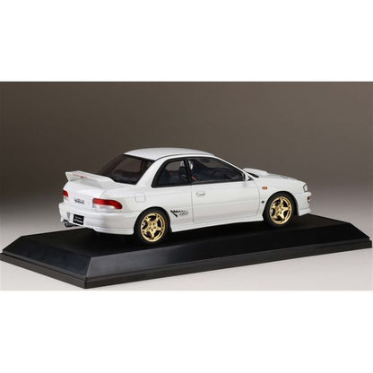 [ Back-order ] Hobby Japan HJ1812EW 1:18 SUBARU IMPREZA WRX type R Sit Version IV GC8 1997 FETHER WHITE Resin model car