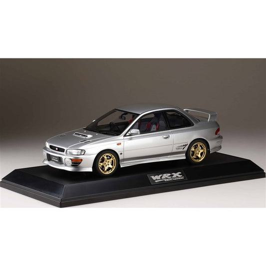 [ Back-order ] Hobby Japan HJ1812ES 1:18 SUBARU IMPREZA WRX type R Sit Version IV GC8 1997 LIGHT SILVER METALLIC Resin model car