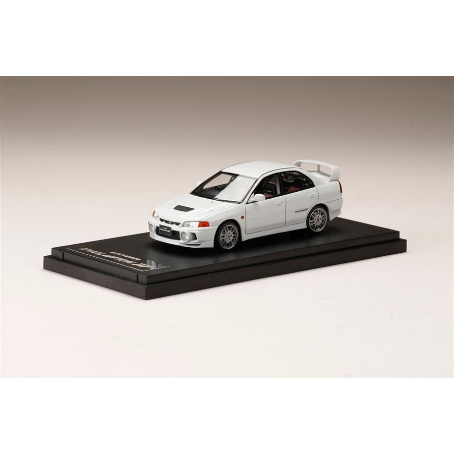 [ Back-order ] MARK43 PM43130W 1:43 Mitsubishi LANCER GSR Evolution IV (CN9A) SCORTIA WHITE