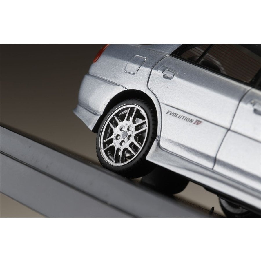 [ Back-order ] MARK43 PM43130S 1:43 Mitsubishi LANCER GSR Evolution IV (CN9A) STEEL SILVER